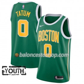 Camiseta Niños NBA Boston Celtics Jayson Tatum 0 2018-19 Nike Verde Swingman
